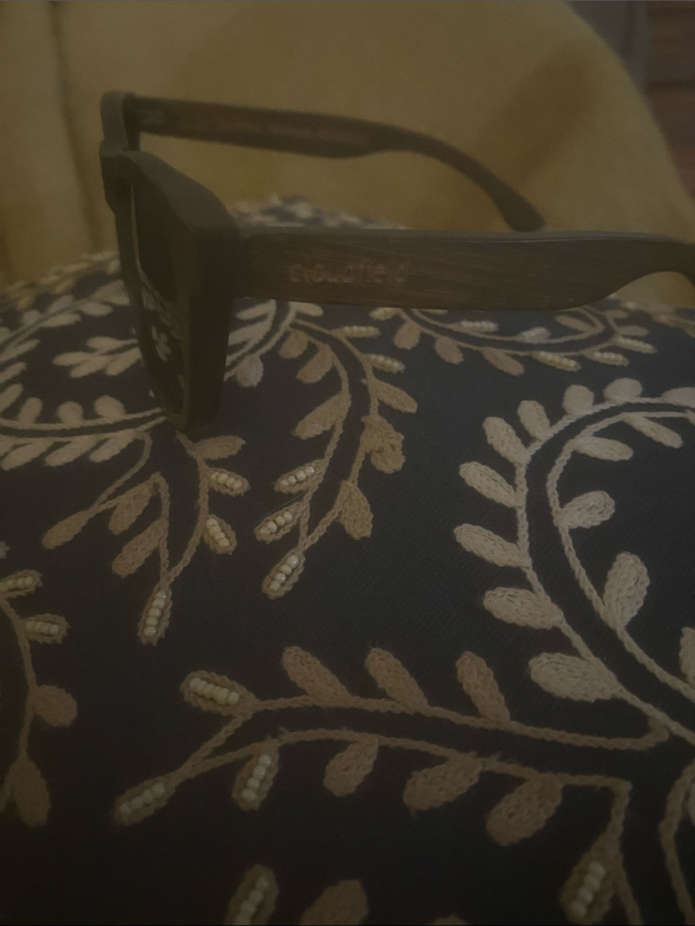 Wooden Frame Sunglasses - Black
